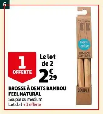 Auchan Brosse a dents bambou offre