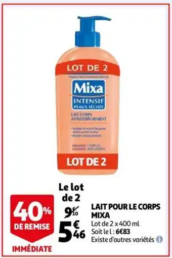 Auchan Lait pour le corps offre