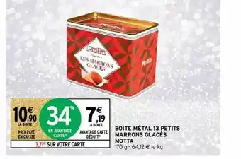 Intermarché Boîte Métal 13 Petits Barrons Glacés Motta offre