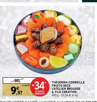 Intermarché Théodora Corbeille Fruits Secs L'atelier Brousse & Fils Création offre