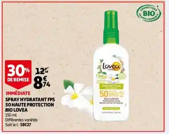 Auchan Spray hydratant FPS offre