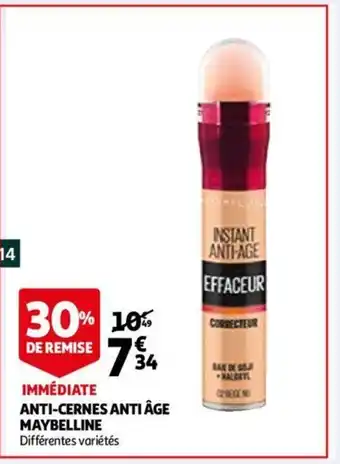 Auchan Anti-cernes anti âge offre