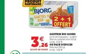 Gaufres Bio Bjorg Ou Pain D’épices