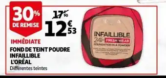 Auchan Fond de teint poudre offre