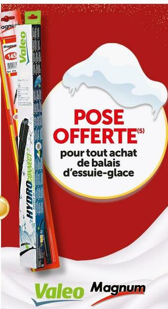 Roady Valeo / magnum bon plan sur l'achat de balais d’essuie-glace de marques valeo et magnum offre
