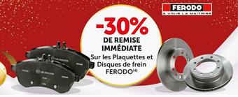 Ferodo bon plan sur les plaquettes et disques de frein de la marque ferodo