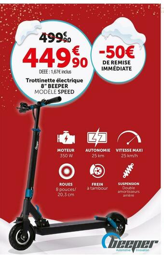 Beeper trottinette électrique 8“