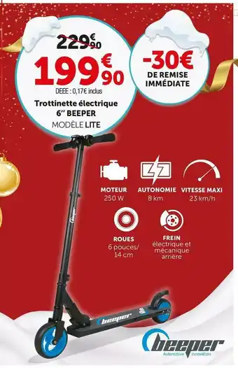Roady Trottinette électrique 6’’ beeper offre