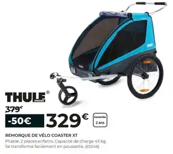 Feu Vert Thule remorque de vélo coaster x offre