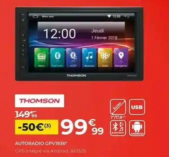 Feu Vert Thomson autoradio gpv1936 offre