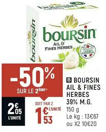 Boursin ail & fines herbes 39% m.g.