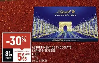Lindt assortiment de chocolats champs-élysées