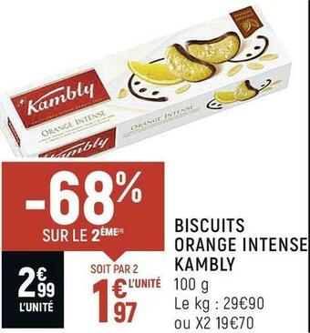 Kambly biscuits orange intense