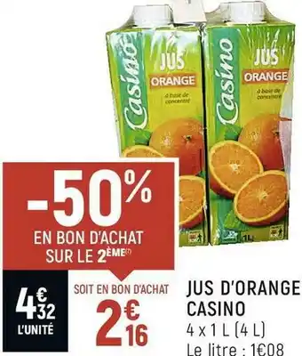Casino jus d’orange
