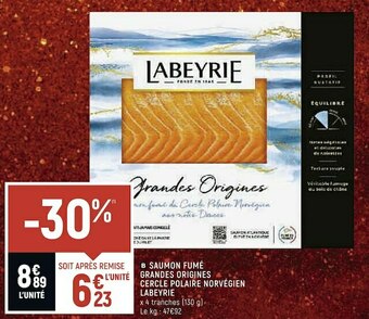 Spar Labeyrie saumon fumé grandes origines cercle polaire norvégien offre