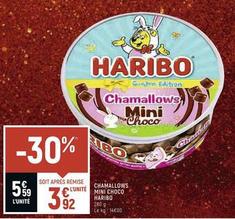 Spar Haribo chamallows mini choco offre
