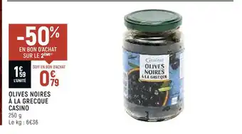 Spar Casino olives noires à la grecque offre