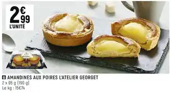 Lâatelier georget amandines aux poires