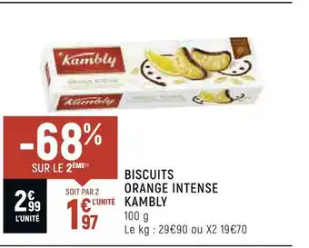 Petit Casino Kambly biscuits orange intense offre