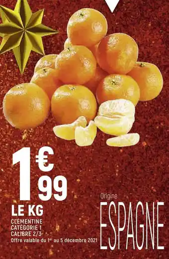 Spar Clémentine offre