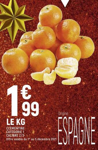 Spar Clémentine offre