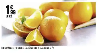 Spar Orange feuille offre