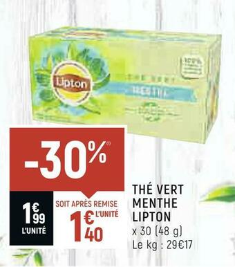 Lipton thé vert menthe