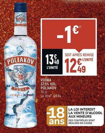 Poliakov vodka 37,5% vol.