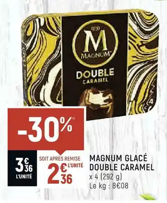 Magnum magnum glacé double caramel