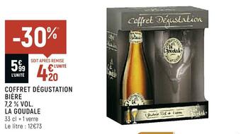 Spar La goudale coffret dégustation bière 7,2 % vol. offre