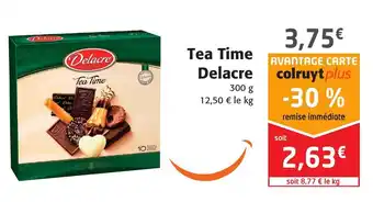 Colruyt Tea time delacre offre