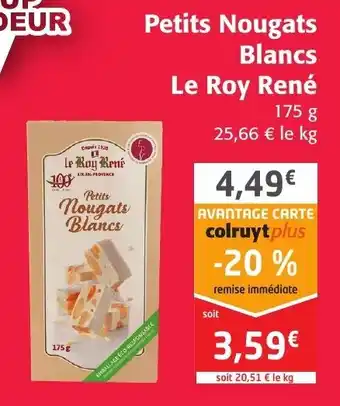 Petits nougats blancs le roy rené