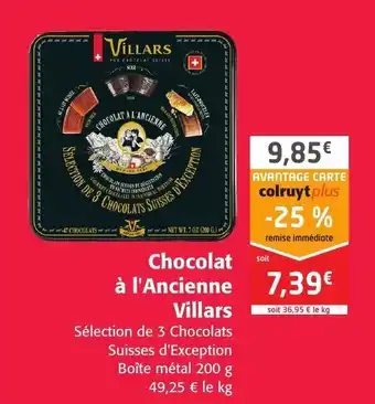 Colruyt Chocolat à l'ancienne villars offre