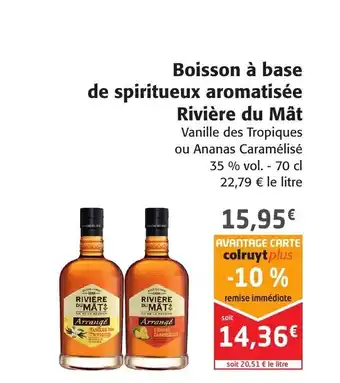 Colruyt Boisson à base de spiritueux aromatisée rivière du mât offre