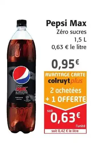 Colruyt Pepsi max offre