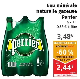 Colruyt Eau minérale naturelle gazeuse perrier offre