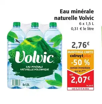 Colruyt Eau minéral enaturelle volvic offre