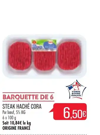 Match Steak haché cora offre