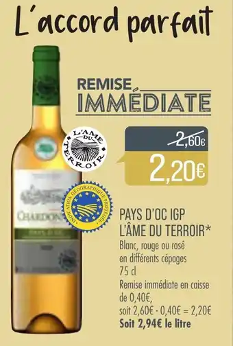 Match Pays d'oc IGP l'âme du terroir offre