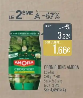 Match Cornichons amora offre