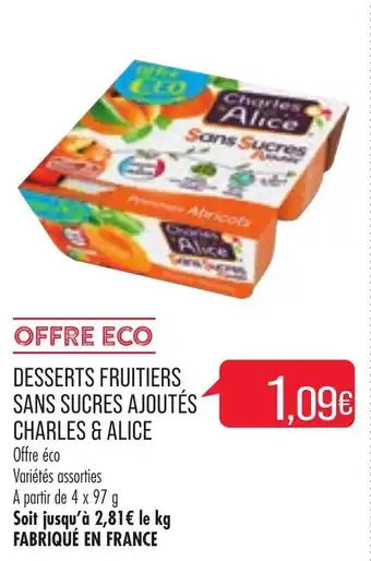 Desserts fruitiers sans sucres ajoutés