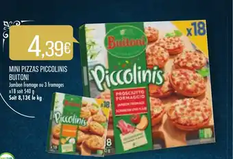 Match Mini pizzas piccolinis buitoni offre