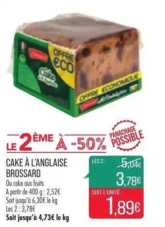 Match Cake à l'anglaise brossard offre