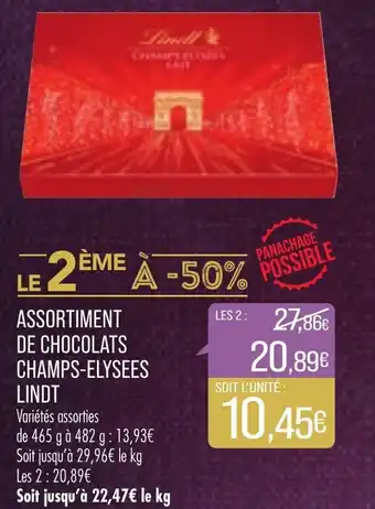 Match Assortiment de chocolats offre
