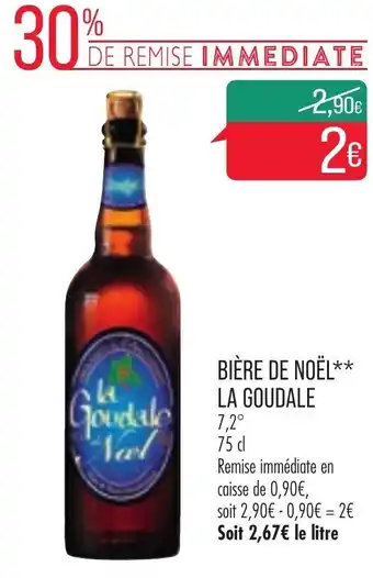 Match Bère de noël la goudale offre