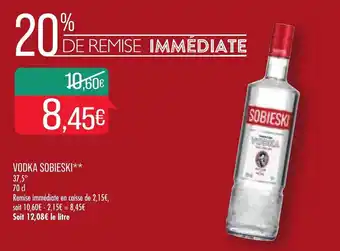 Match Vodka sobieski offre