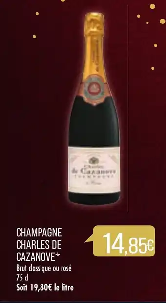 Match Chamapgne charles de cazanove offre