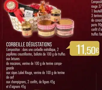 Match Corbeille dégustations offre