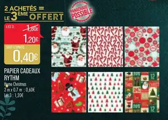 Match Papier cadeaux rythm offre