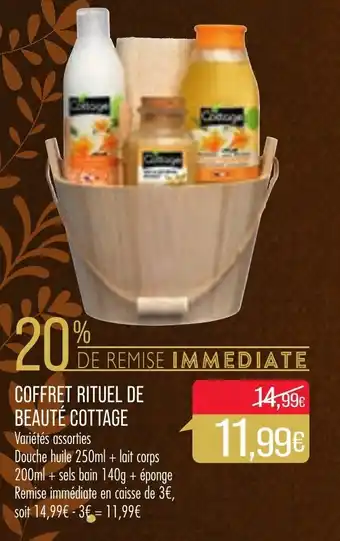 Match Coffret rituel de beauté cottage offre